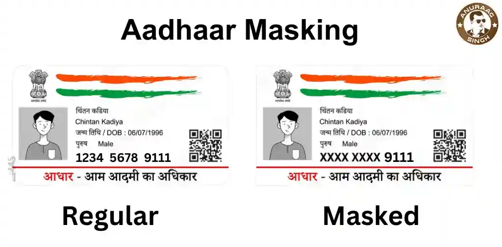 Comparison between Regular Aadhaar and Masked Aadhaar